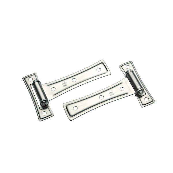 National Hardware 7 in. L Satin Nickel Silver Steel Ornamental T Hinge 1 pk N214-001 - main